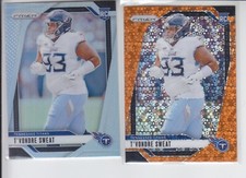 2024 Prizm T'VONDRE SWEAT RC Orange Disco + Silver Titans #394