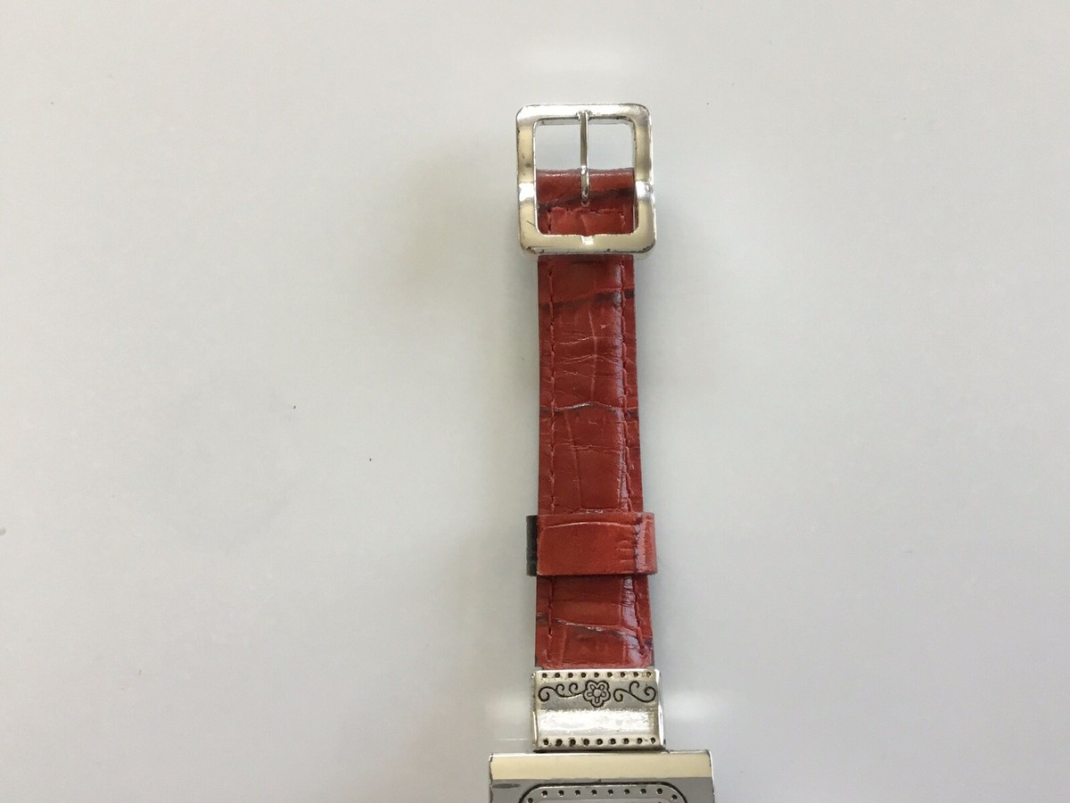 Brighton Cross Haven Watch Reversible Black Red Leather  display picture 3