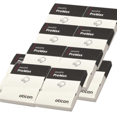 10 Packs ProWAX minifit Wax Guards Filters for Oticon. 60 Total  -  USA Shipping