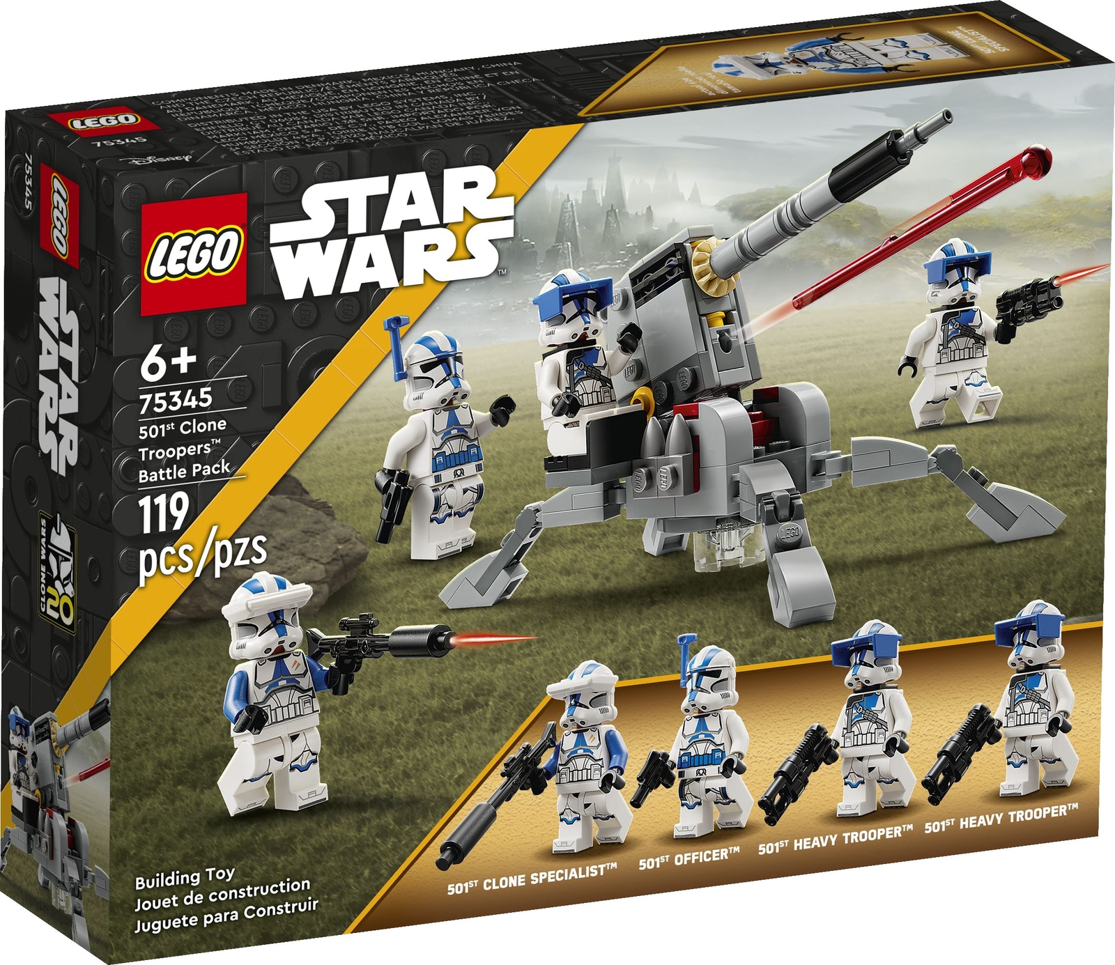 LEGO Star Wars 75345 — Боевой набор 501-го солдата-клона + NEU и OVP +