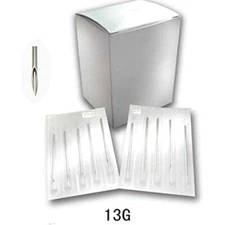 New Star Tattoo 100PCS 13G Sterile Steel Body Piercing Needles Supply Beauty