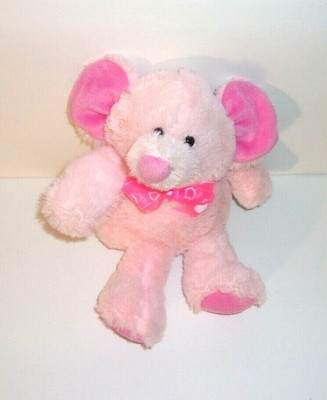 small pink elephant stuffed animal