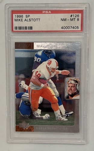 1996 Upper Deck SP Football Mike Alstott Bucs Rookie Card RC PSA 8 | eBay