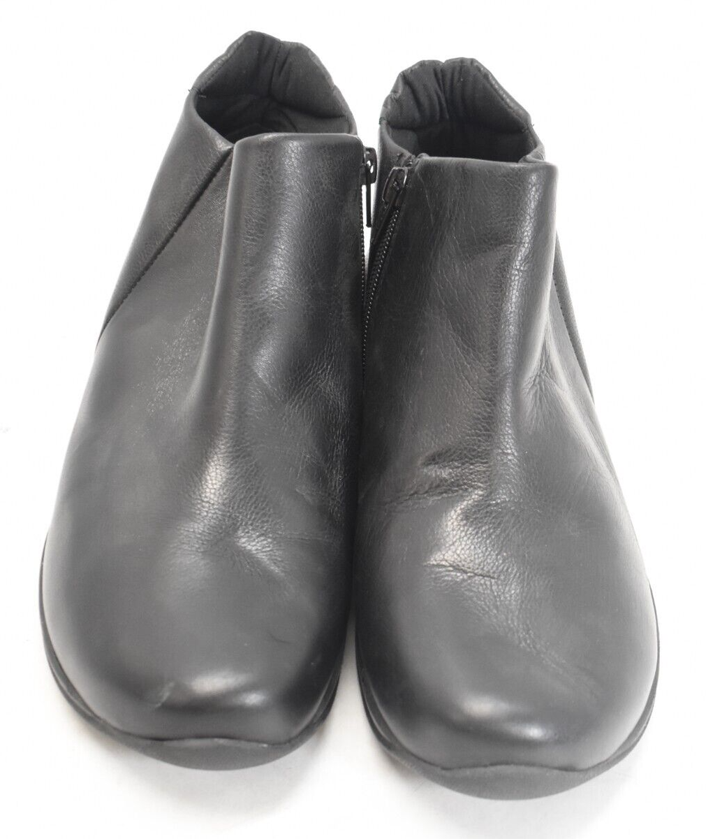 Ankle Boots Dansko Tate Black David Tate Simplicity Leather Zip Up