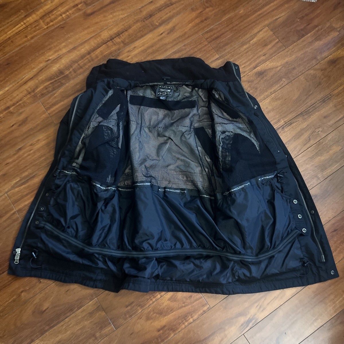 RARE 90s Oakley G Software Tech Utility Nylon Jacket Black RARE 90s Oakley G Software Tech Utility Nylon Jacket Black