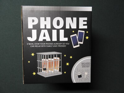 Eccolo - Phone Jail with Lock and Key, Cell Phone Lock Up - New