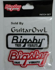 Gretsch Bigsby True Vibrato Iron on Embroidered Guitar Patches 2 PATCH SET