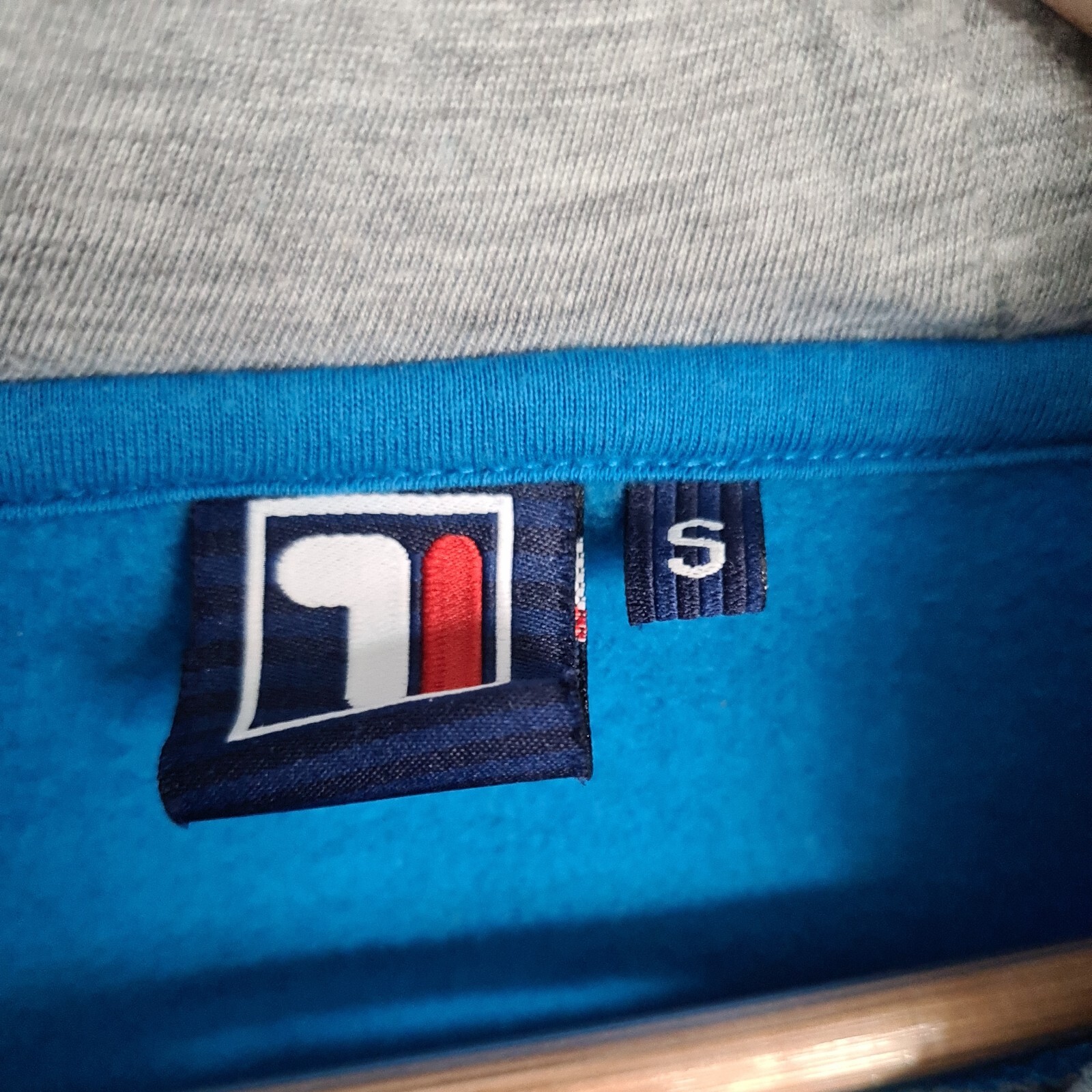 Fila Hoodie Small Blue Long Sleeve Spellout Hoody Sweater