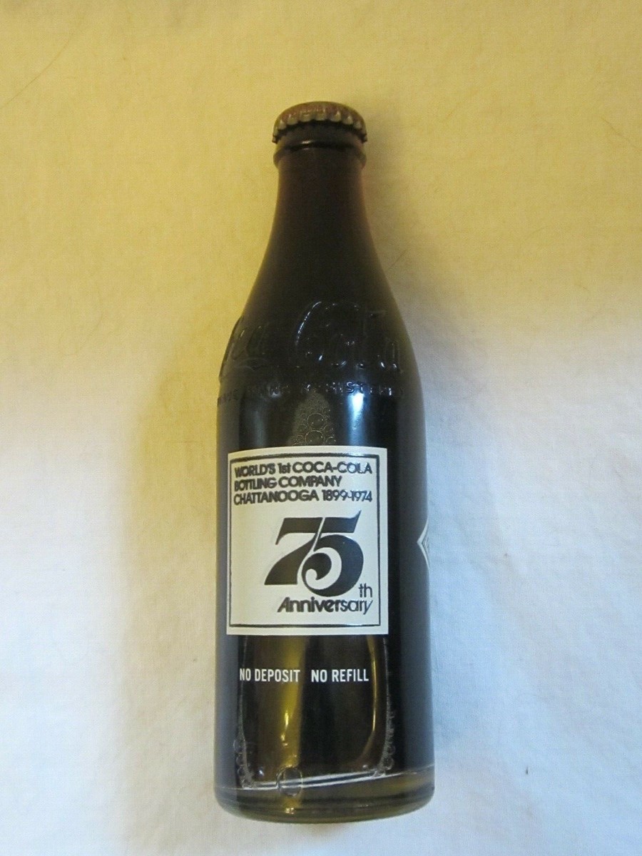 Coca-Cola Coke Glass Bottle 75th Anniversary 1st Bottling