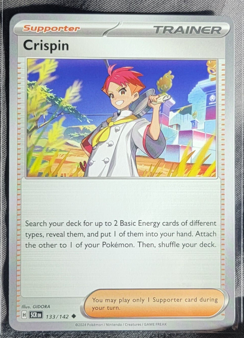 Pokemon TCG Card Crispin 133/142 S&V Stellar Crown Uncommon NM