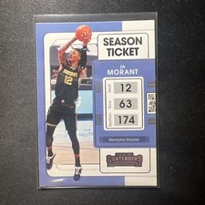 2021-22 Panini Contenders - Season Ticket  Ja Morant #3 Memphis grizzlies