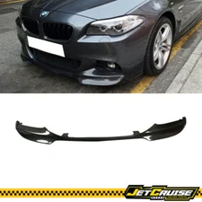 Fits 11-16 BMW 5 Series F10 M Sport V Style Carbon Fiber Front Bumper Lip CF