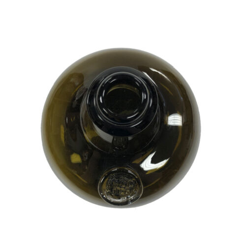 Vidrio grueso verde oscuro soplado a mano de 8" 76 oz. Botella de cebolla - estilo antiguo vintage - Imagen 3 de 5