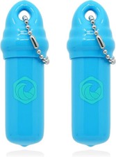 Floating Keychain 2 pack with Waterproof Safety Container Boat Key Float - Po...