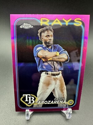 2024 Topps Chrome Randy Arozarena Pink refractor #153 Tampa Bay Rays