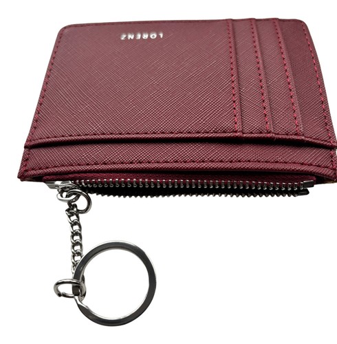 Cartera monedero con llavero Lorenz sintético granulado para tarjetas de crédito - Imagen 27 de 31