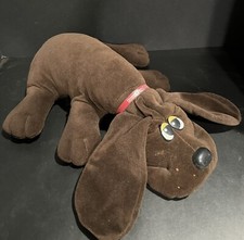 Vtg 1985 Tonka Large Pound Puppy Puppies 18  Dark Brown Dog Long Ear Collar