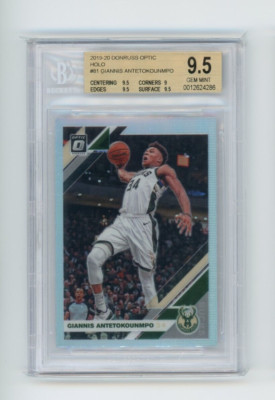 2019 Donruss Optic Holo Prizm Silver Giannis Antetokounmpo Silver