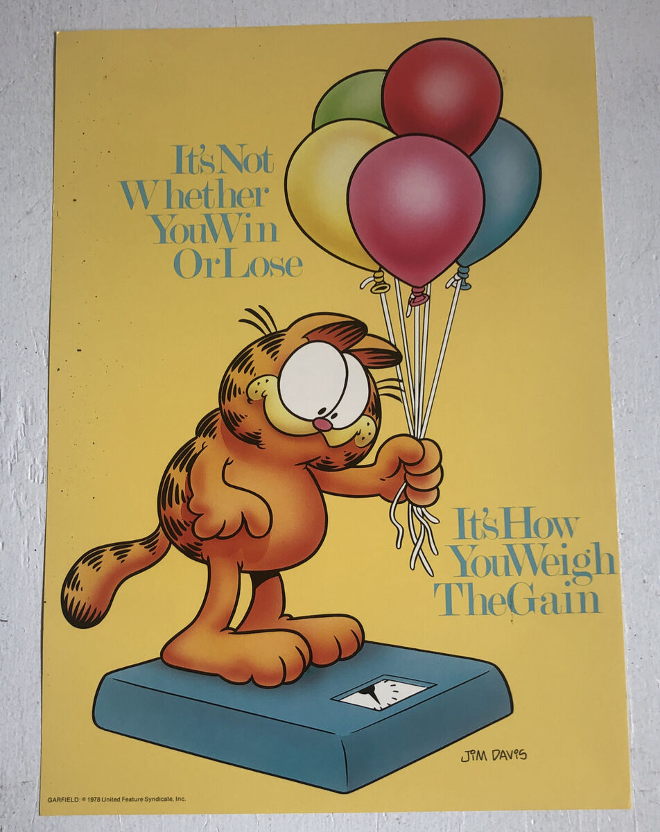 Vintage Garfield Poster 1978 Jim Davis Argus 19 Vintage Garfield Poster 1978 Jim Davis Argus 19