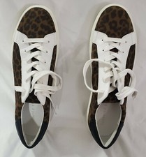 Veronica Beard BiBi Leopard Suede Nappa Sneaker Size 10.5 Brand New