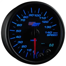 Slightly Used GlowShift Black 7 Color In-Dash Speedometer Gauge 3-3/4" 95mm