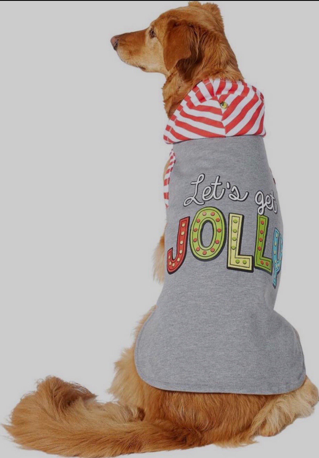 Large WagaTude Christmas Dog Hoodie “Let’s Get Jolly” eBay