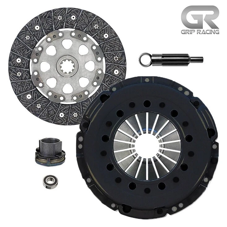 GRIP RACING Clutch Kit GRP-1262 &ndash; HD German 51CrV4 Diaphragm Number of Teeth: 10 Type: Clutch Kit Interchange Part Number: K70238-01 03-043 21-21-2-228-289 SB051, 21211223597 21-21-1-223-679 Input Spline Quantity: 10 Manufacturer Warranty: 1 Year OE/OEM Part Number: K70238-01 03-043 21-21-2-228-289 SB051, 21211223597 21-21-1-223-679 Disc Diameter: 9.45 in (240 mm) Disc Material: Organic Input Shaft Diameter: 1-1/8" (29mm) Country/Region of Manufacture: United States UPC: Does not apply &ndash; Fits BMW M3 E36 1996-1999 Z3 M Coupe Roadster 1998-2002