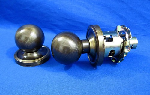 NATIONAL LOCK CORP - Antique Brass - Barrington Passage Door Knob Set - 448 4A - 第 4/6 張圖片