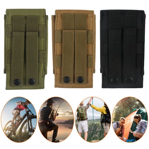 Universal Outdoor Army Mobile Phone Pouch Holster Case Bag Holder Belt Hiking - Picture 3 of 19