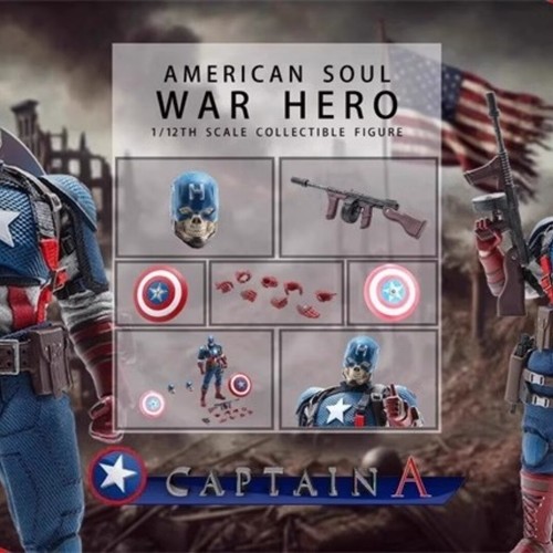 Joy Man Toys 1/12 Skeleton Version American Soul War Hero 6in Action Figure - Picture 12 of 12
