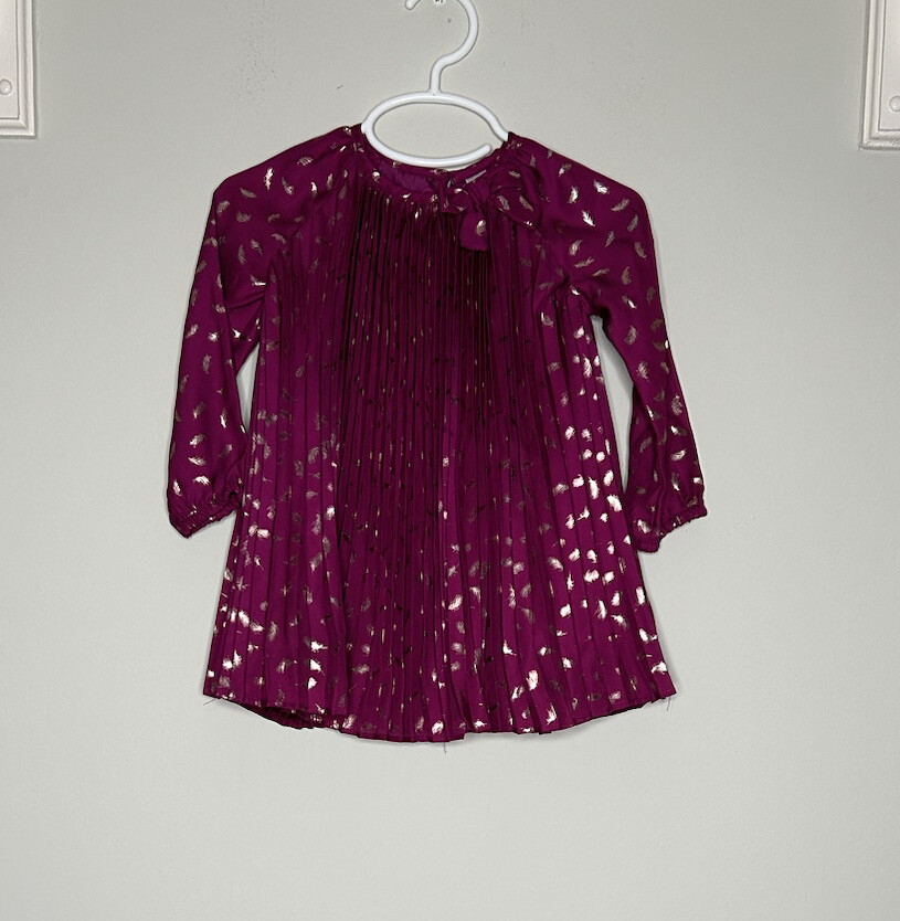 Cherokee Babies Toddler Girls 18mos Pleated Blouse Long Sleeve