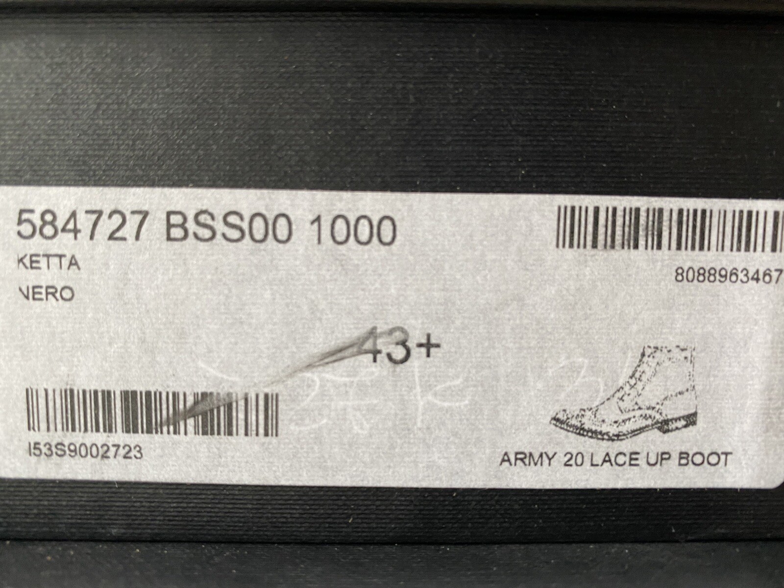 Stivali esercito Saint Laurent punta alare in pelle nera $1.500 taglia US 10 5 Made in Italy