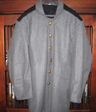 New Gray Civil War Carolina Sutlery Confederate Uniform Wool Coat