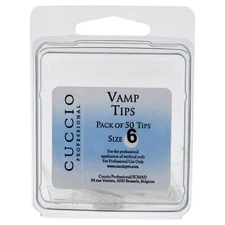 Vamp Tips - 6 by Cuccio Pro for Women - 50 Pc Acrylic Nails