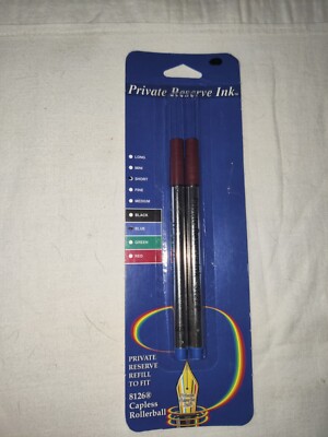 PRIVATE RESERVE BY SCHMIDT 8126P REFILL LOT OF 2 BLUE SHORT BRAND NEW