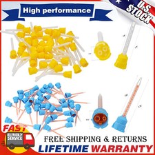 Yellow Dental Impression Mixing Tips 1:1 Blue/Orange 10:1 50Pcs