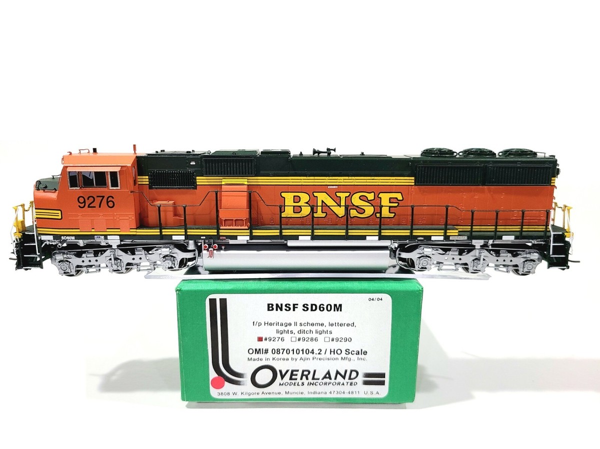 Overland OMI BNSF SD60M Burlington Northern Santa Fe #9276 HO