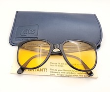 Vintage B&L Ray Ban Bausch & Lomb Ambermatic Cats 1000 montatura ebano con custodia