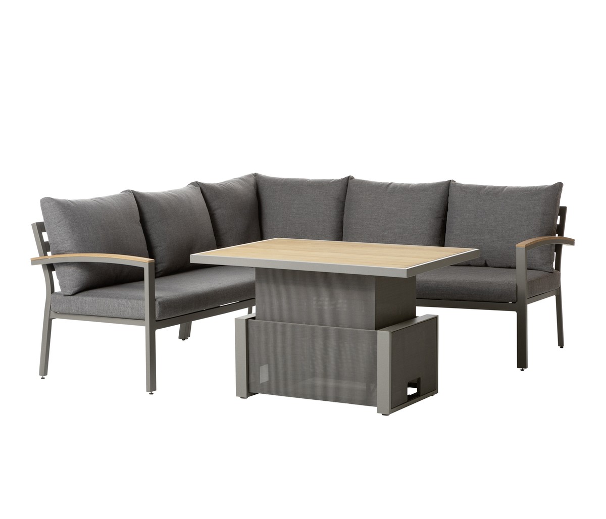 Lounge Colmar 4-teilig 5-Sitzer inkl. höhenverstellbarem Tisch / Polster, Dehner