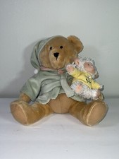 Vintage Dolly Inc Teddy Bear w/ Lamb Soft Plush Baby Nursery Lamp with Shade
