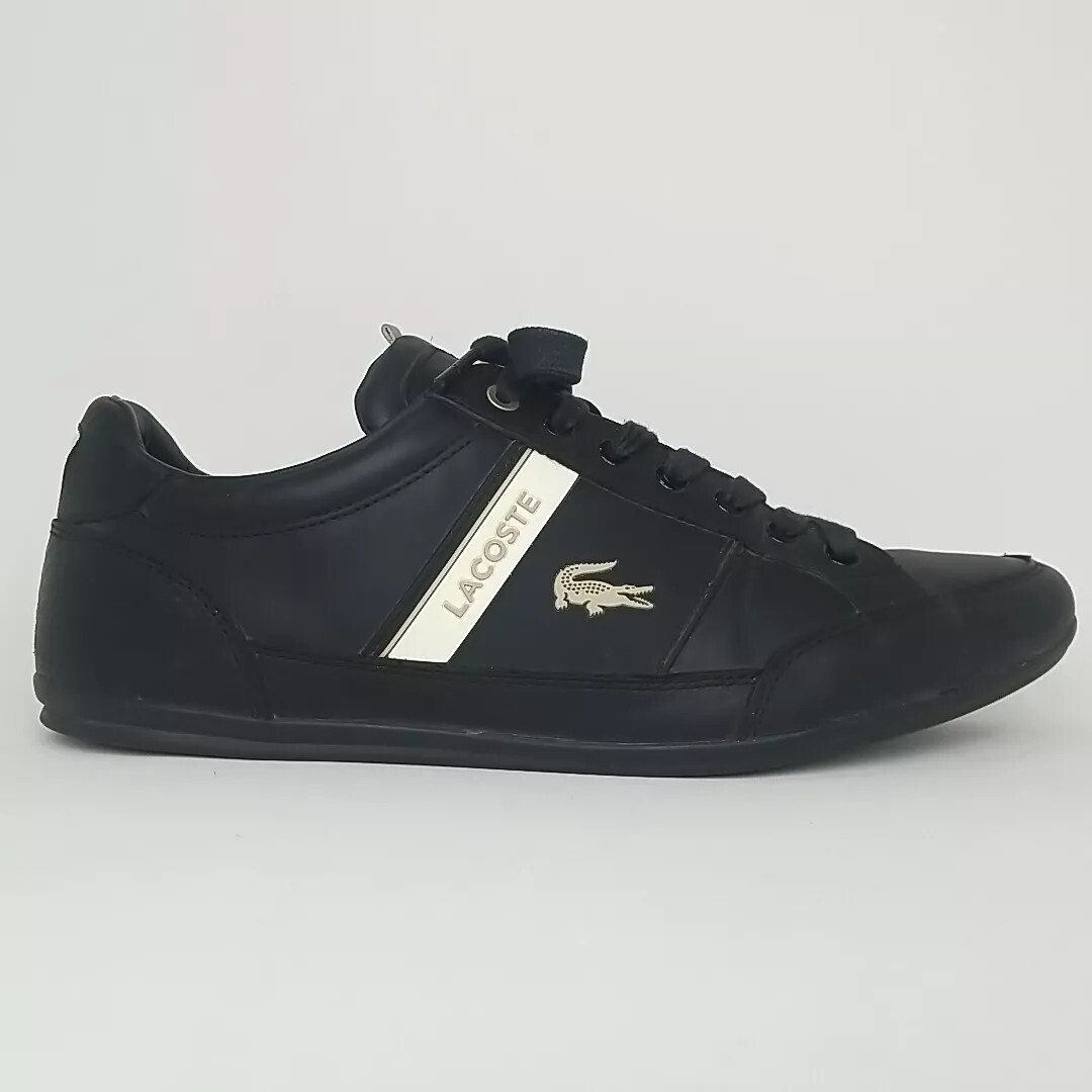 Lacoste Chaymon Sneaker Shoes Men's size 9.5 Black Leather thumbnail 5