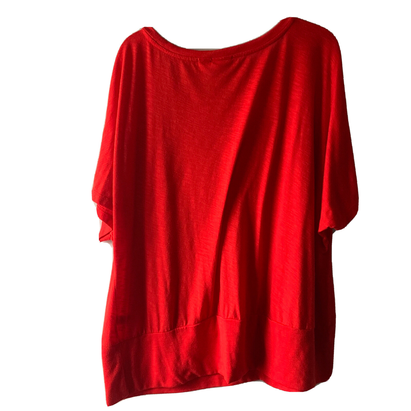 cato womens plus size 22/24 short dolman sleeve orange red | eBay
