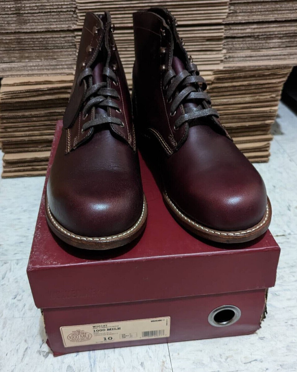 Wolverine 1000 Miles Men's Original boots W00137 Cordovan No Wolverine 1000 Miles Men's Original boots W00137 Cordovan No
