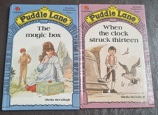 2 LADYBIRD PUDDLE LANE READING PROGRAMME STAGE 1 BLUE and 4 lilac BOTH 1ST ED K1