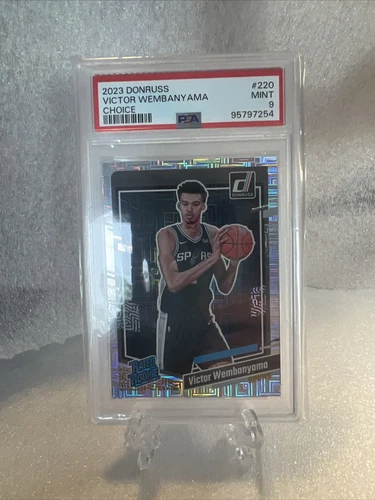 Victor Wembanyama 2023-24 Panini Donruss Choice Silver Rated Rookie #220 PSA 9