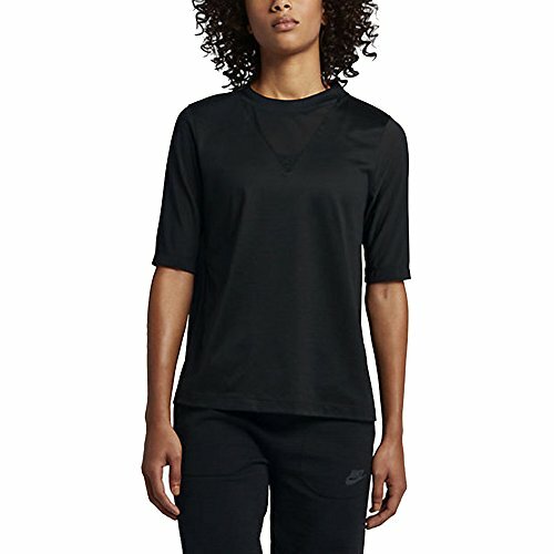 Nike Women's Bonded Half Sleeve Top Black 829755-010