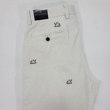 Brooks Brothers NWT Mens 33x32 Corduroy Pants Clark Fit Penguins Embroidered 148