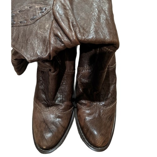 Baci Leather Cowgirl Boots Made In Italy Size EU 41 - Picture 4 of 9