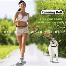 Hands Free: Durable Nylon Elastic Dog Leash for Running and Walking