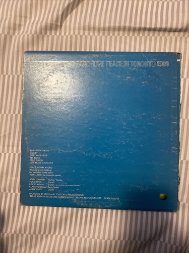 THE PLASTIC ONO BAND Live Peace in Toronto 1969 Apple LP SW-3362 VG+ - Picture 2 of 3